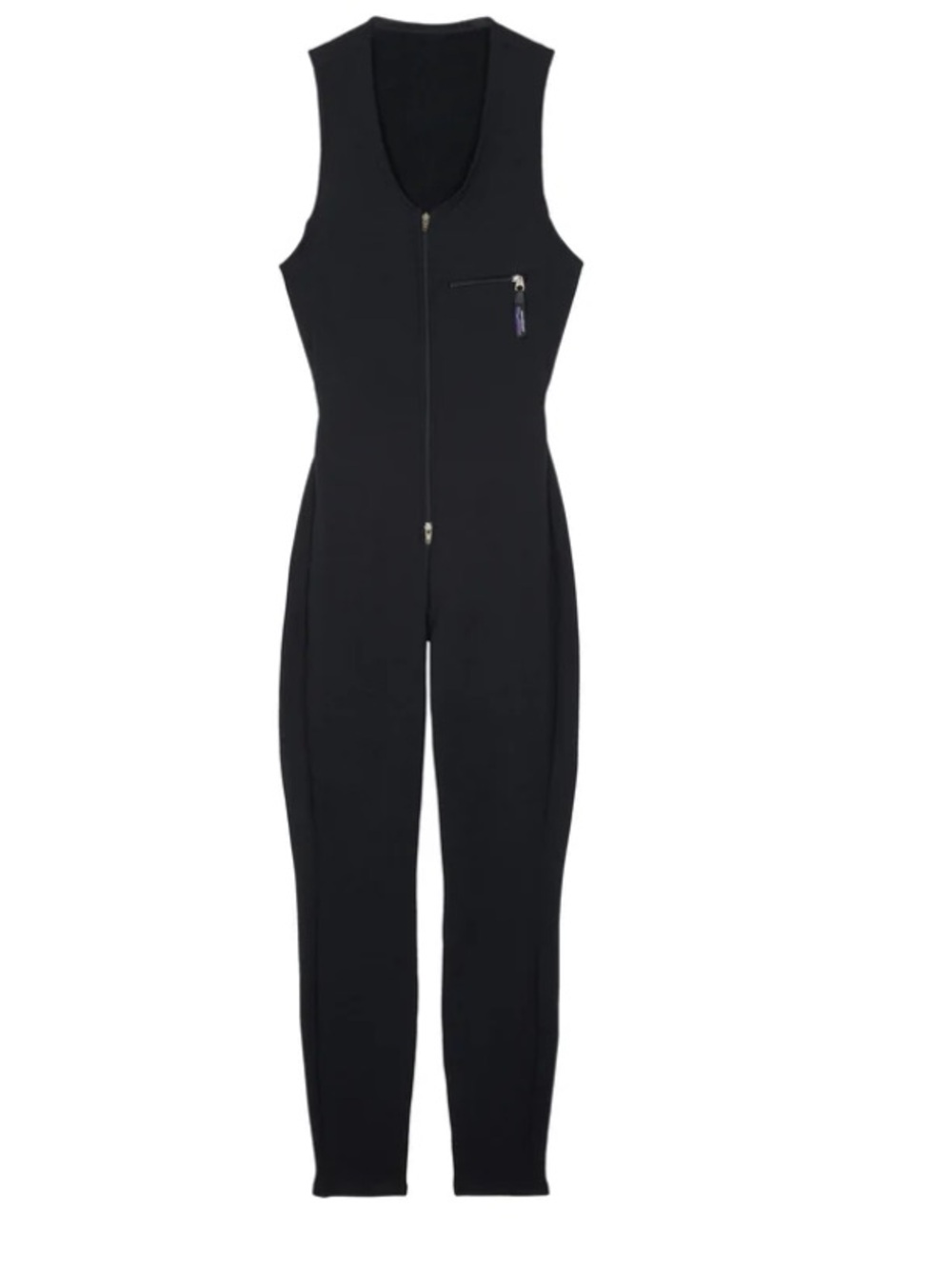 Patagonia Vintage Black‎ Fleece Activist One Piece Bib Sz. M